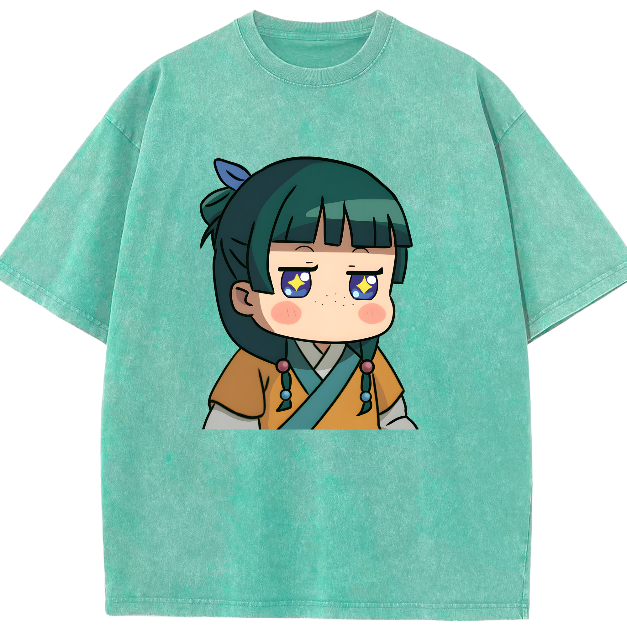 （画像用） 薬屋のひとりごと The Apothecary Diaries 綿100% ヴィンテージ風 半袖Tシャツ（フロントプリント）